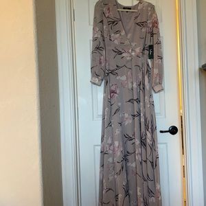 Lulus floral maxi dress S